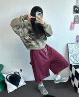 SNAP OVER BASIC BERMUDA PANTS 🩵💕🧸🤎8COLOR