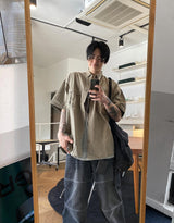 No.0727 general washing half SHIRT (3color)