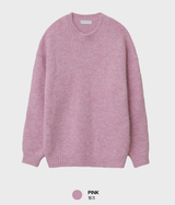 Glass Soft Worm Alpaca Over Round Knit