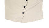 Newji Diagonal Button High-Neck Blouse Shirt