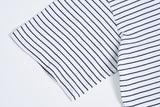 レイヤードストライプショートスリーブTシャツ (4 Colors)