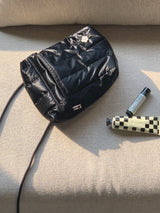 mini pocket bag - padding glossy black