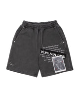 BBDチャオズパッチピグメントスウェットショーツ (Charcoal)