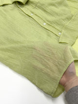 [Unisex] Fomi Linen Check Over Fit Shirt