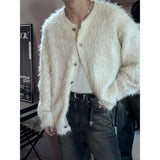 [F/W]ウールヘアリーアンゴラファーカーディガン(3color)