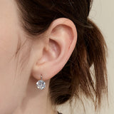 8mm cubic hook earring