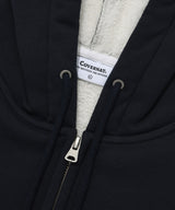 Small Authentic Sherpa Bonding Hooded Zip-Up Heather Gray