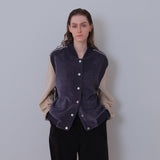 Navy/Cream Two Tone Varsity Jacket