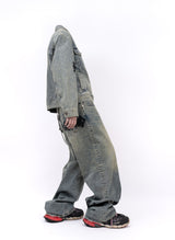 BBD Graffiti Metal Logo Denim Jacket (Rusty Blue)
