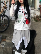 クリームスターハートロングスリーブ
