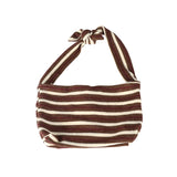 Stripe sling bag_brown