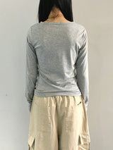 ステイヴィンテージヘンリーネック長袖Tシャツ (3c)