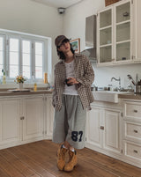 Scuz seersucker check shirt