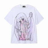 サッドエンジェルエアロクールTシャツ - WHITE