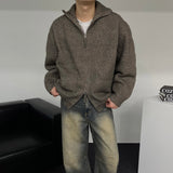 ALL MUSH Pockets Wool Knitwear Zip-Up (4 colors)