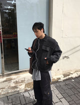 No.1412 trucker washed KNIT CD