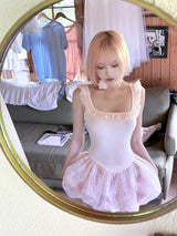 ROSE ISLAND フローラルマルチレイヤージェリーフィッシュスカート