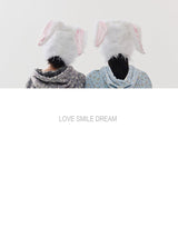 rabbit fluffy pants babi blue