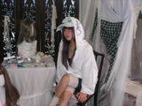 Dozzing hooded zip-up ( White )