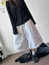 Value Keyring Circle Pintuck Bermuda Shorts 4 color