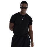 Daily Plain Muscle-fit Tshirt Black