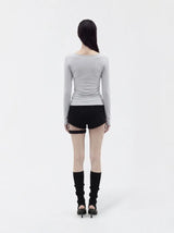 26FW★ [mnem] Offset Layer Tee