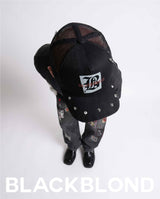 BBD Graphic B Logo Stud Trucker Mesh Cap (Black)