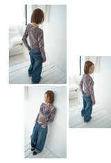 Prince basic wide denim pants