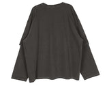 No.0717 BL レイヤードオーバーTシャツ
