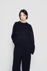 24FW オーバーサイズ セットアップ ニット ブラック