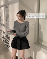 【MADE】boat neck Knit cardigan