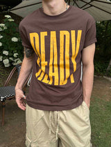 Bold Lettering half t-shirts(3color)