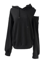 ショルダーカットボタンフーディー (3color)
