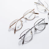 Knouun Round titanium glasses CODE. 102. F Rose Gold
