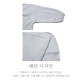 'Shh!' OVER-FIT HOODY_WHITE MELANGE