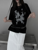 [unisex] アルクディオーバーフィットプリンティング半袖Tシャツ (2color)