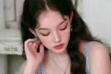 Kitty and Bow Piercing - Silver Color
