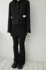 Hush Wrap Skirt Pin Tuck Pants (2color)