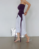 4 color banding harem baggy Aladdin half-length shorts