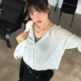 [X] Roat V-neck Round Long Sleeve Knit Cardigan