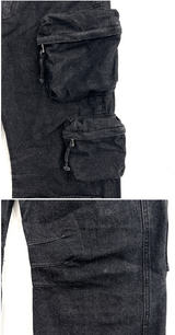 multi pocket cargo denim pants