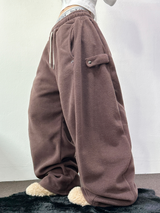 ボスサイズフリーススナップロングパンツ 🧸🩵🤍6カラー