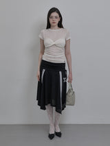 SHEER TWIST TOP