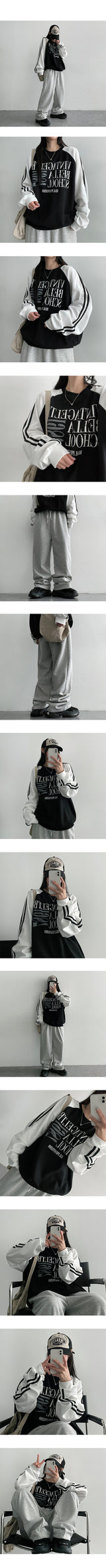 Duggie Track Color Raglan Sweatshirt (3 colors)
