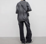 (Unisex) ネットダメージウォッシングパンツ