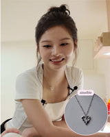[NMIXX Sullyoon Necklace] メルティングハートカラーボーンネックレス