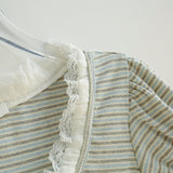 Rena Stripe Ribbon Tee