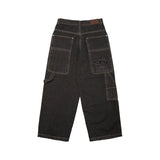 WASHED DENIM PANTS [BLACK]