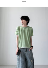 Pastel Layered Short Sleeve T-shirt