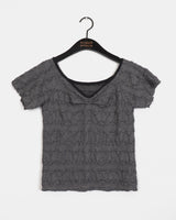 ビューティーシャーリングVネック半袖Tシャツ